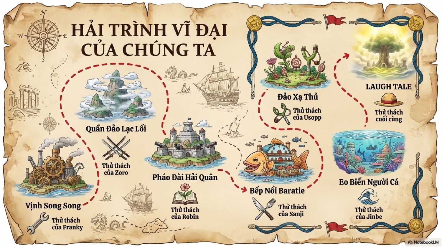 Bài toán đi tìm kho báu